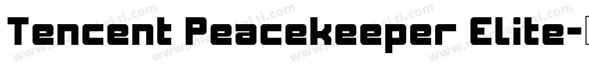Tencent Peacekeeper Elite字体转换